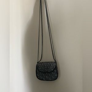 SASHA Blue Bedazzled Crossbody Bag